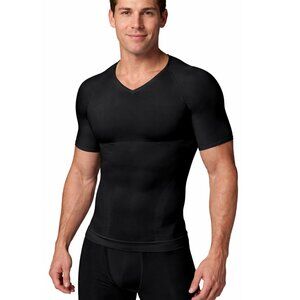 Spanx Men's Black Zoned Performance V-Neck Undershirt - Size Large - NWT